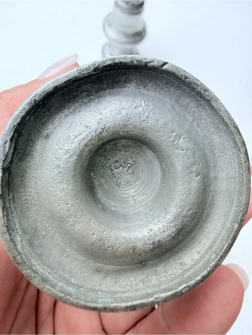 Vintage Pewter Sugar Spice Casters Shakers Pierced Tops Set of 2